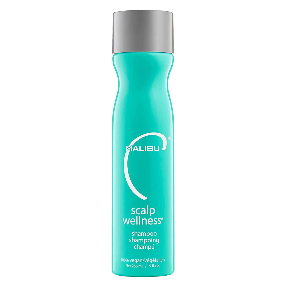 Malibu C Scalp Wellness Hair Shampoo - Sulfate-Free & Moisturizing Shampoo for Dry Scalp - Nourishing Scalp Care with Essential Oils and Surfactant Te