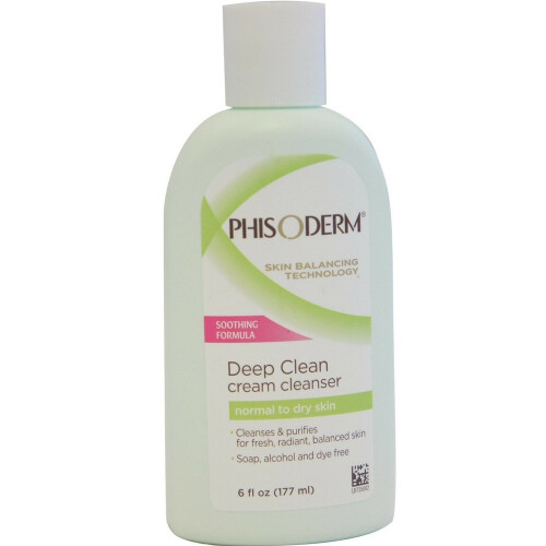 Phisoderm Deep clean cremerenser til normal til t?r hud 6 fl oz (177 ml) - Pakke med 2