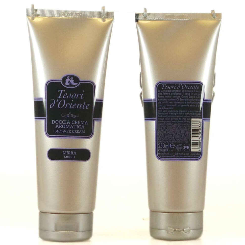 Tesori D'oriente Cream Tesori D'oriente: """"Mirra"""" Myrrh Shower - 250 Ml (8.45Us Fl Oz) [ Italian Import ]