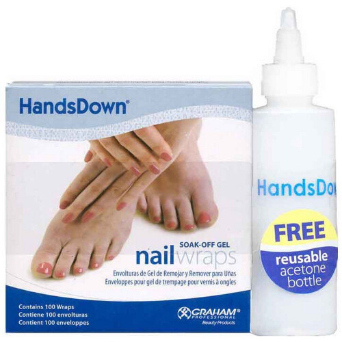 Graham Hands Down Soak Off Gel Nail Wraps 100 Count
