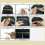 200 PCS Anéis Micro Lined de Silicone Preto 5mm para Extensões de Cabelo 2