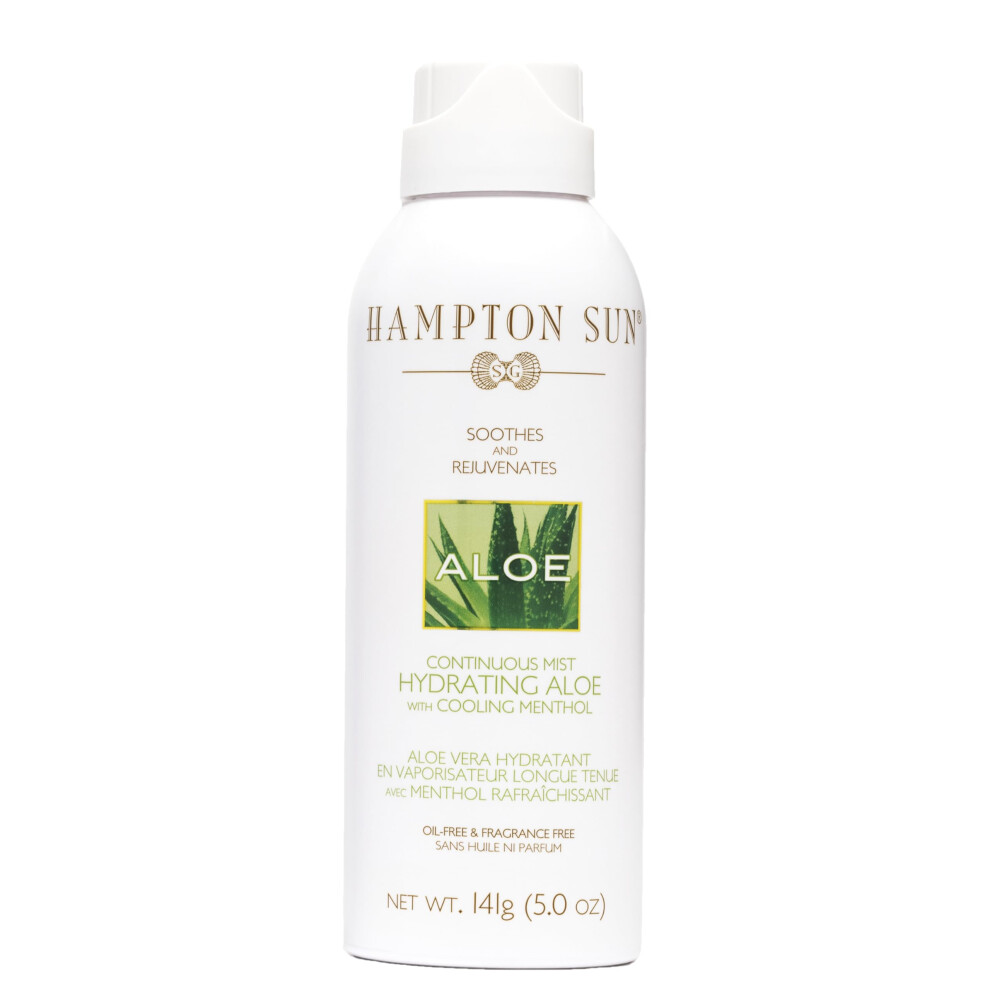 Hampton Sun Hydrating Aloe Continuous Mist  5.0 oz. Soothing + Hydrating with Vitamin E Cooling Menthol for Quick  Long-Lasting Sunburn Relief Ultra-F-image-OPC-PGM9PSV-NEW