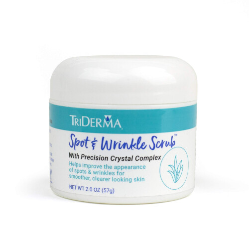 TriDerma Spot & Wrinkle Scrub για Πρόσωπο και Σώμα με Μικροδερμοαπόξεση, Απαλό Απολεπιστικό 2 oz