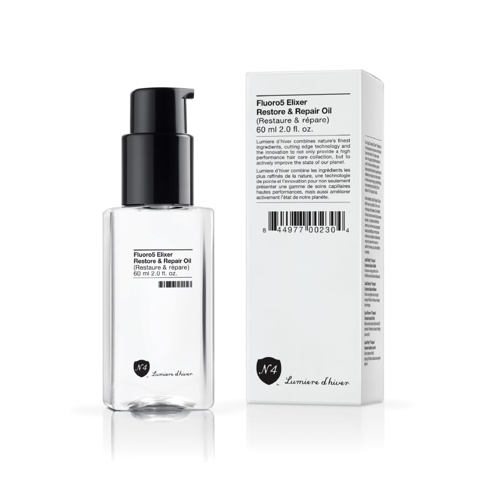 Number 4 Hair Oil  Anti Frizz Hair Serum  Fluoro5 Elixir Restore & Repair Oil  2.0 oz