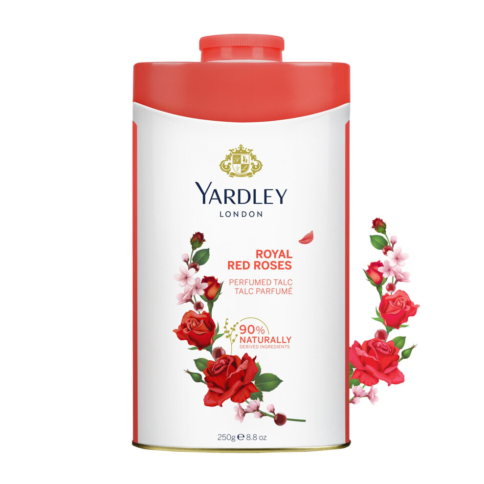 Yardley London Perfumed Talc  Red Roses  8.8 oz  250 g