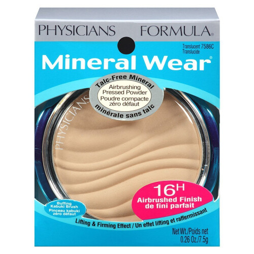 Physicians Formula Mineral Wear Χωρίς Ταλκ Πιέζεται Πούδρα Διαφάνειας | Δερματολογικά Ελεγμένη 1