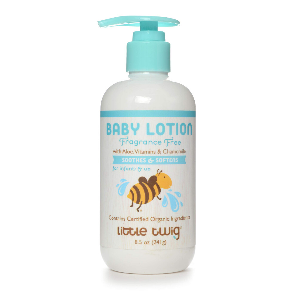 Lotion pour b  b   Little Twig Formule naturelle d  riv  e de plantes Sans parfum 8,5 fl oz