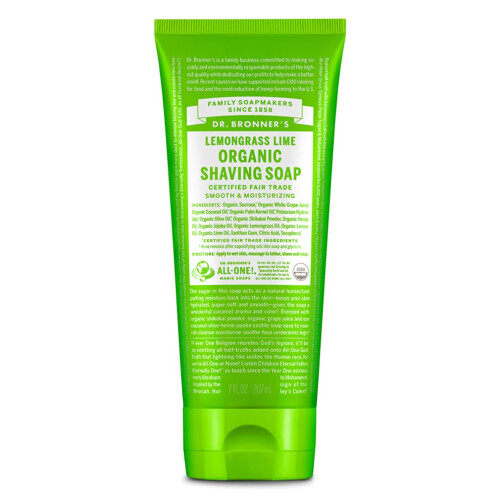 Dr Bronner's Dr Bronner Shaving Soap Lmngrss Lime
