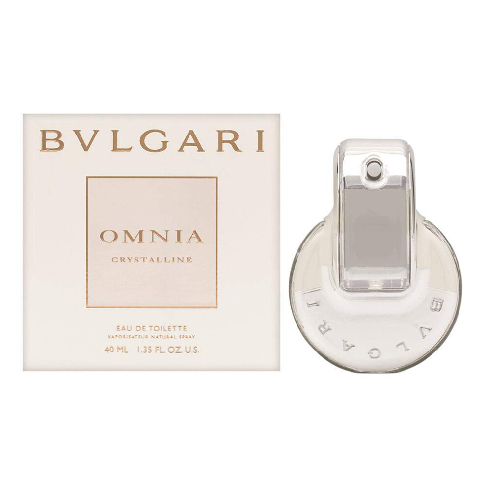 Bvlgari Women's Omnia Crystalline Eau De Toilette Spray Silver 1.33 oz