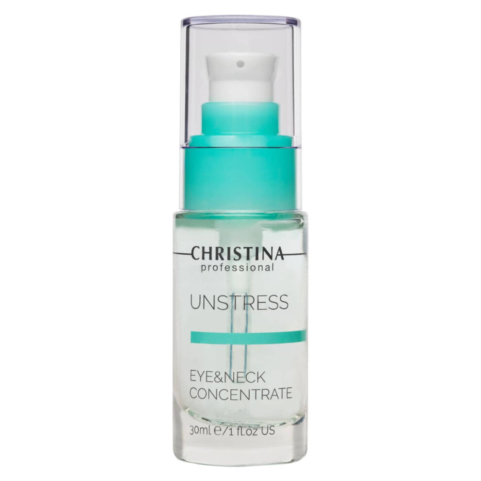 Christina - Unstress Eye And Neck Concentrate Hydrating Peptide Serum For Face | Soothing Relief And Softening Effect | Face Serum Balances Skin Micr