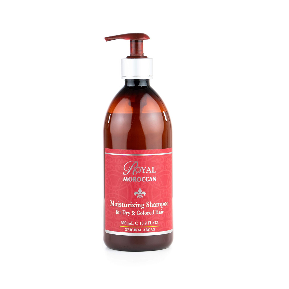 Kr Lovsk Marock Royal Moroccan Moisturizing Shampoo | Dry Hair Shampoo For Color Treated & Frizzy Hair Argan Oil Hair Products (500 Ml 16.9 Oz)