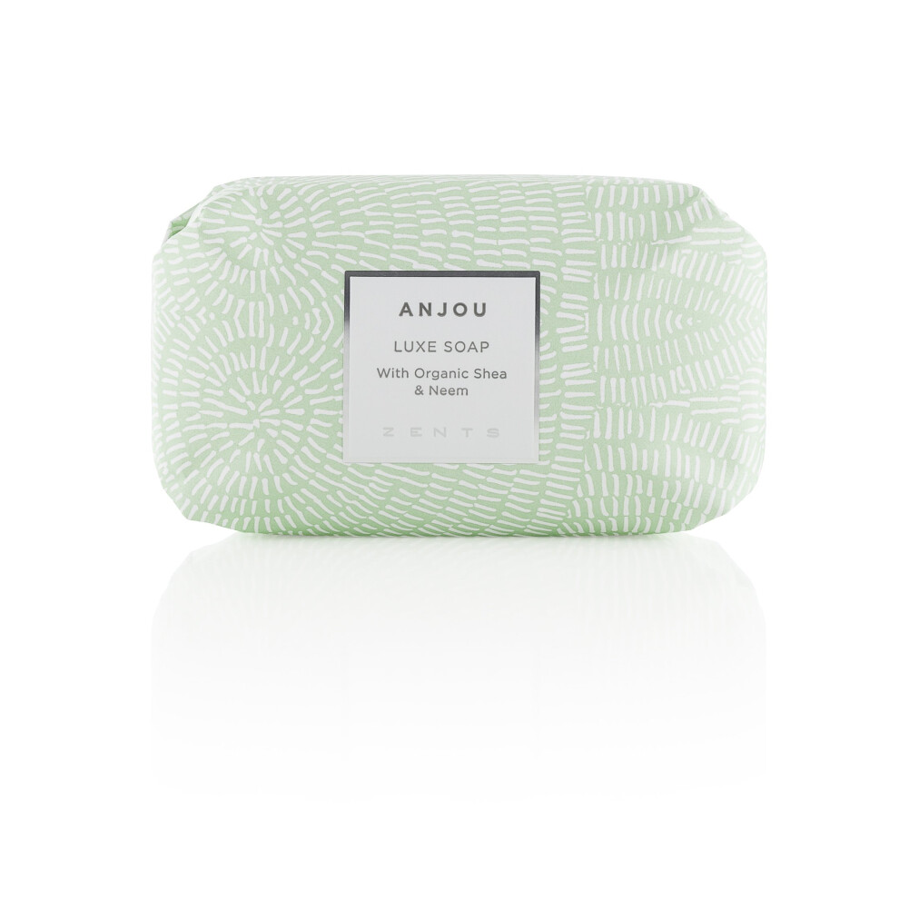 Savon En Barre De Luxe Triplement Moulu Zents (Parfum Anjou) Gel Douche Hydratant Pour Les Mains Et Le Corps Au Beurre De Karit Biologique 5,7 Oz-image