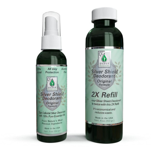 Silver Shield Deodorant 2X Refill - Original Formula | All Natural Colloidal Silver Deodorant | 4 oz. Refill 1