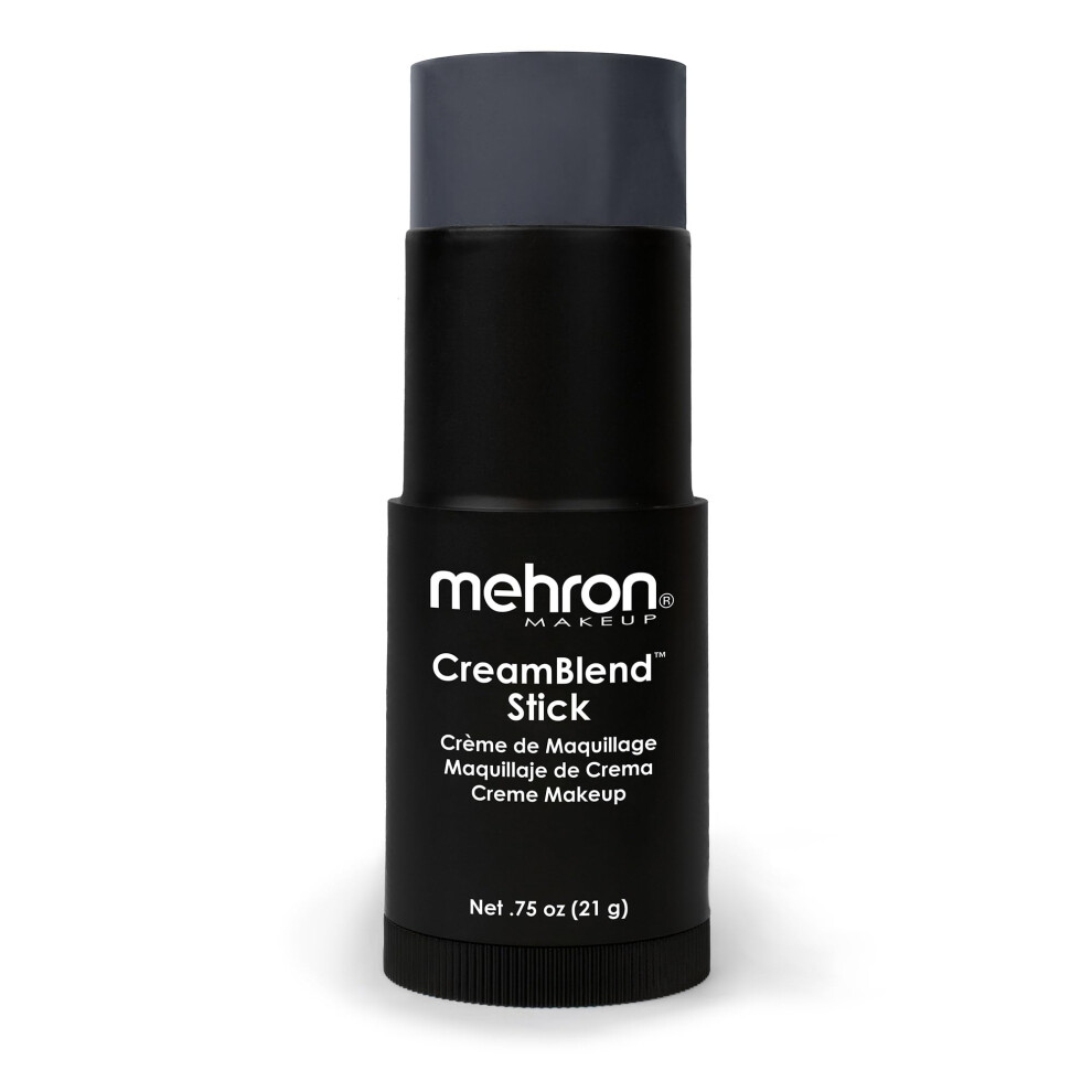 Mehron Makeup CreamBlend Stick | Face Paint  Body Paint  & Foundation Cream Makeup | Body Paint Stick .75 oz (21 g) (Monster Grey)