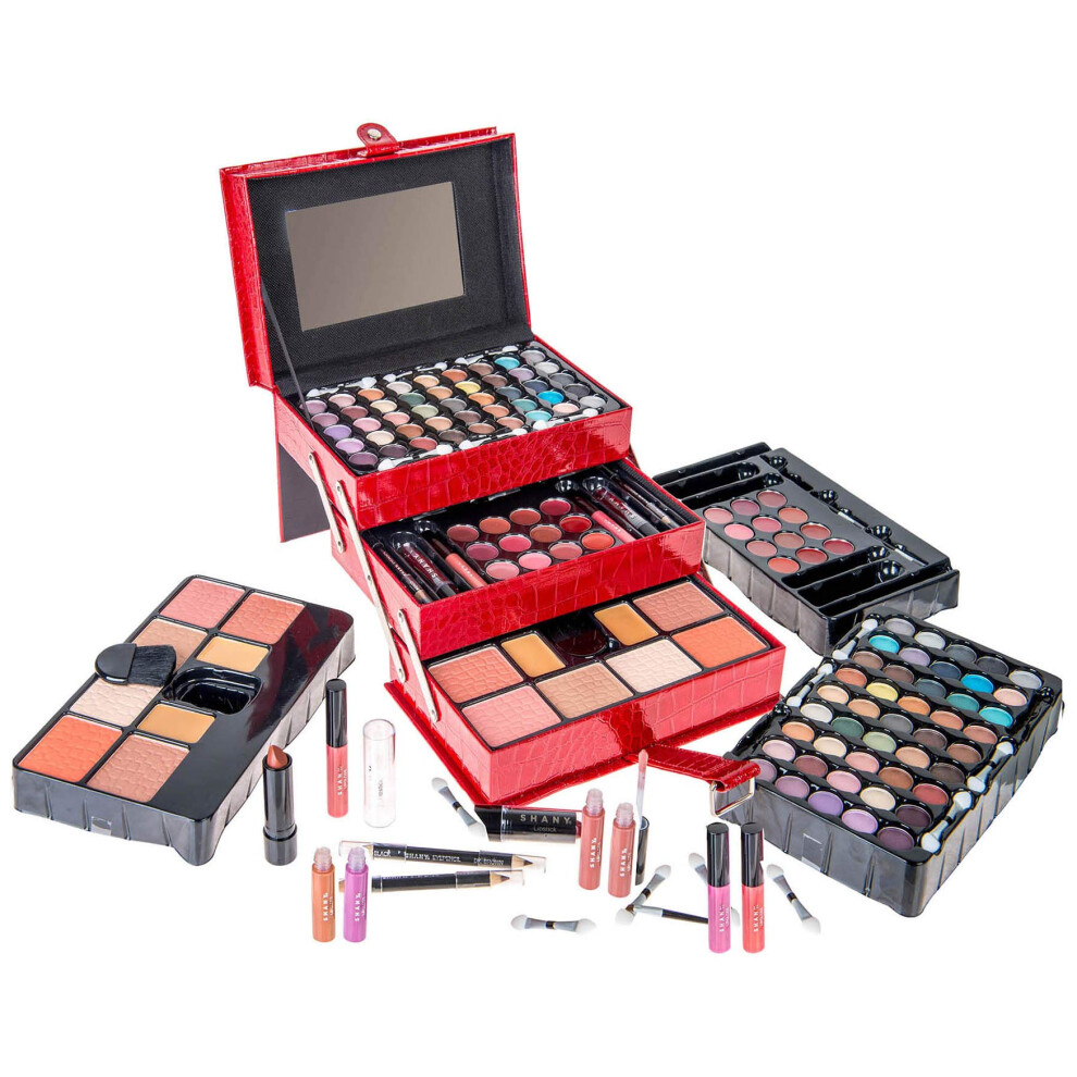 Shany All In One Makeup Kit (Eyeshadow Blushes Face Powder Lipstick Eye Liners Makeup Pencils And Makeup Mirror - Makeup Set With Reusable Makeup
