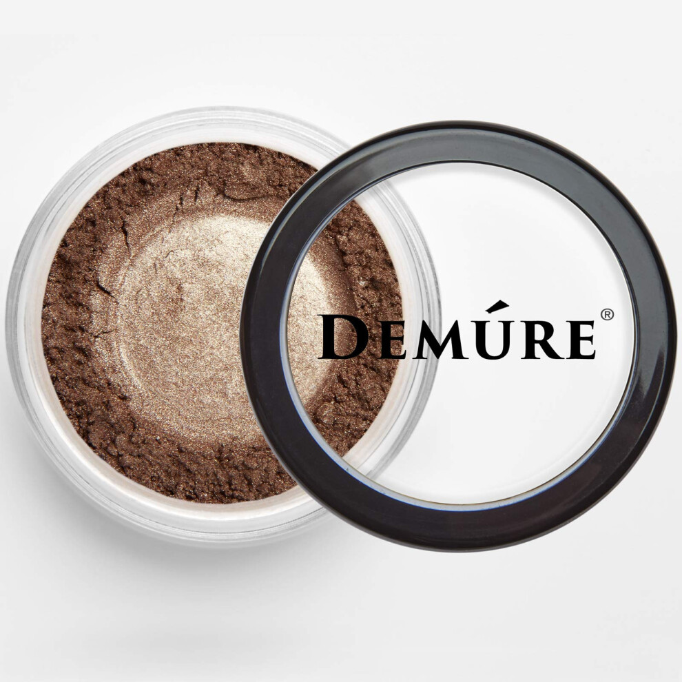 Demure Mineral Make Up (Brownstone Sparkle) Shimmer Eyeshadow  Loose Powder  Glitter Eyeshadow  Eye Makeup  Professional Makeup-image-OPC-PGM9QQF-NEW