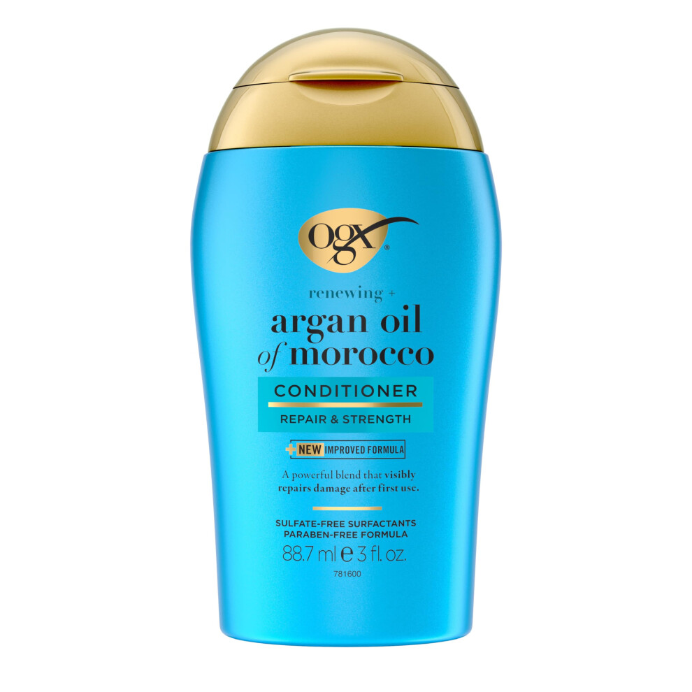 OGX Renewing + Argan Oil of Morocco Conditioner  Damage Repairing Conditioner + Argan Oil to Help Strengthen & Repair Dry  Damaged Hair  Travel Size