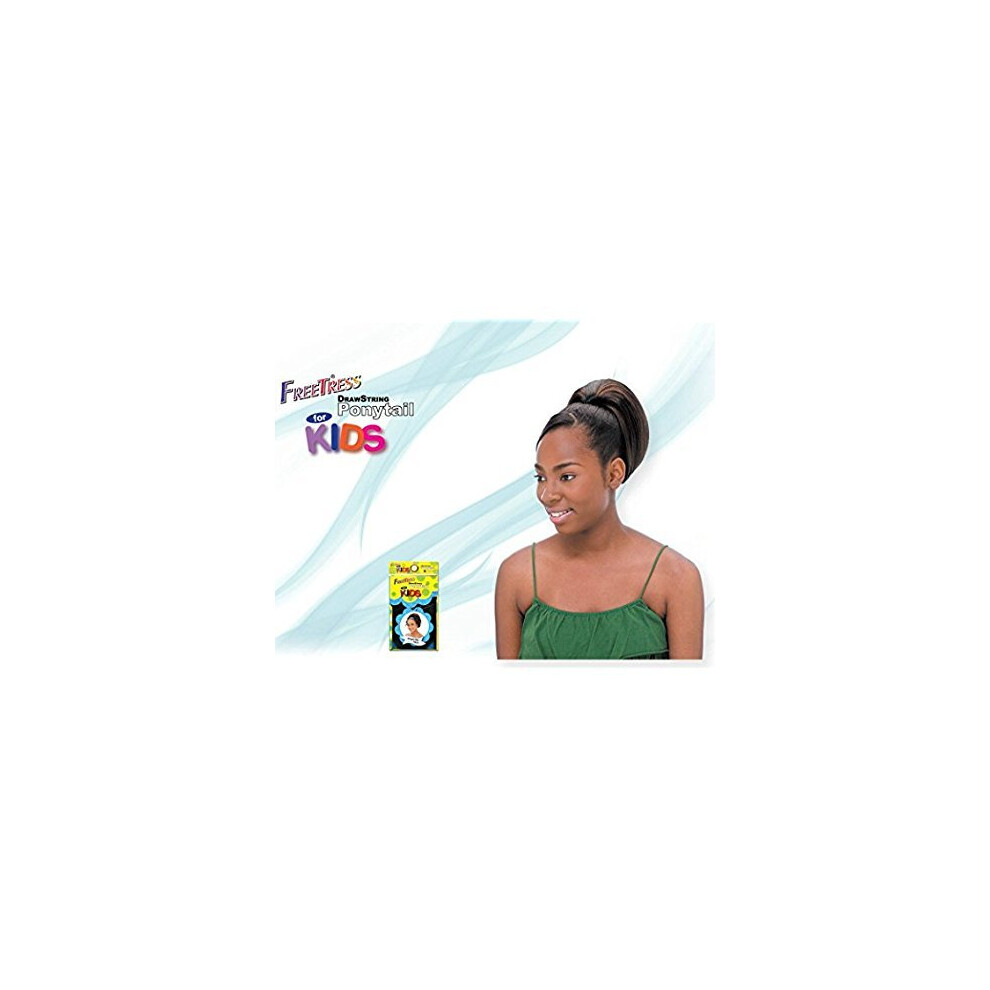 Vrkoce Freetress Freetress Braids Yaky Wrap 9'' - Shake N Go Drawstring Ponytail For Kids #4 Med. Brown