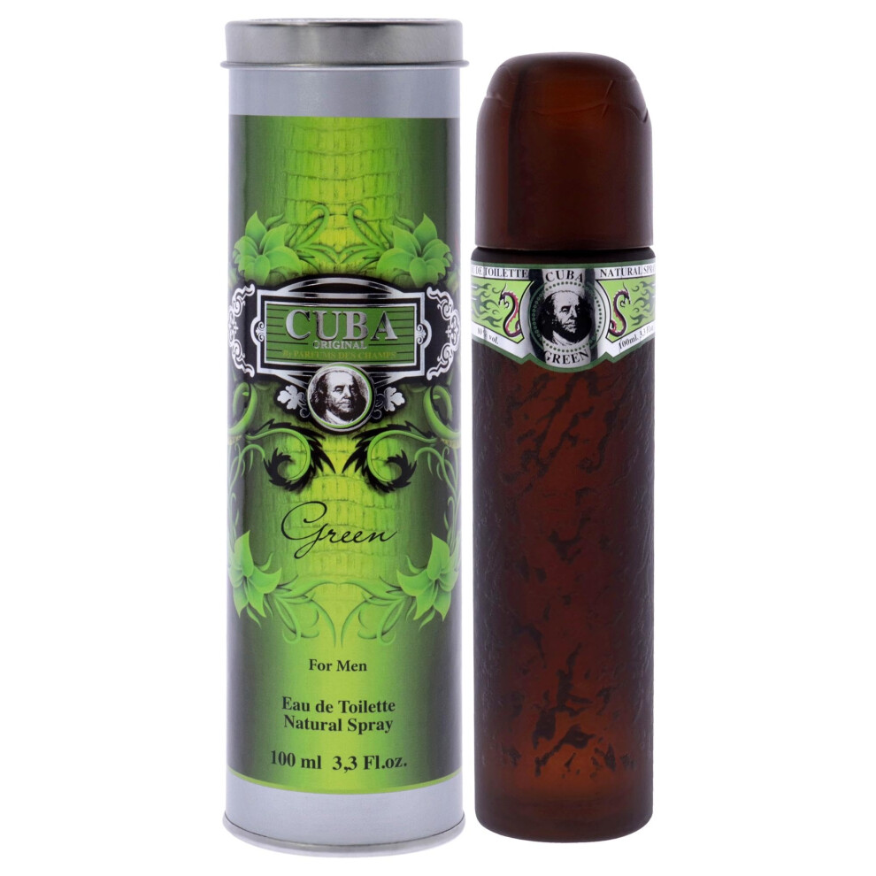 Kuba Green Cuba For Men 3.3 Oz Eau De Toilette Spray