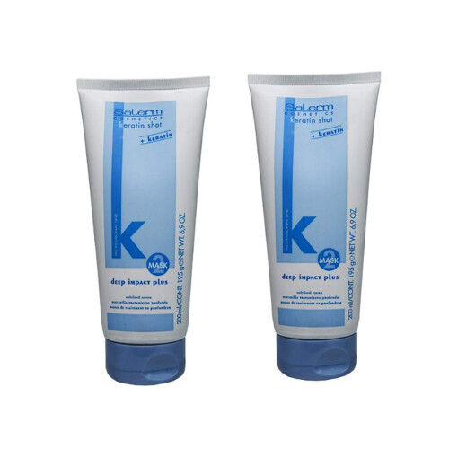 SALERM KERATIN SHOT DEEP IMPACT PLUS 6.9 oz / 200 ml"Συσκευασία των 2"