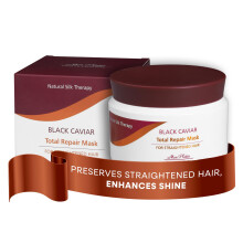 Black Caviar Total Repair maska ??na vlasy pro narovnan vlasy - Sloen obohacen o cern kavir Intensive Recovery pro narovnan vlasy Hloubkove ko