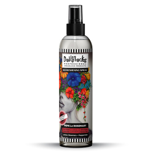 Dollylocks Spray Αναζωογόνησης για Dreadlocks - Ροζ ματζουράνα, λεμόνι, μέντα