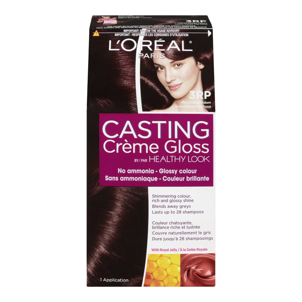L'Oreal Healthy Look Creme Gloss Hair Color 3RR Darkest Auburn