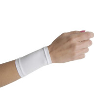 Tatjacket Manica Coprente Tatuaggi, 2-PACK, Copertura Polso o Piede, Protezione UPF 50, Antiscivolo, Unisex, BIANCO, TAGLIA UNICA