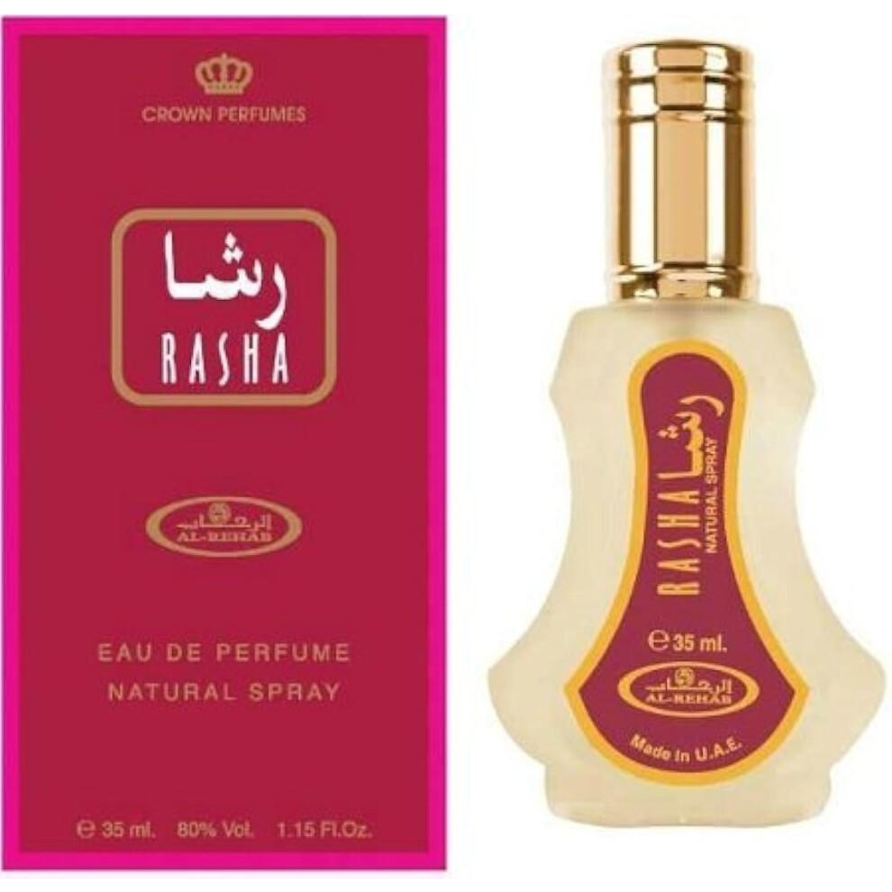 Al Rehab Crown Perfumes Red Women's Rasha 35Ml Edp Spray In | Size: 30Ml - Image 4