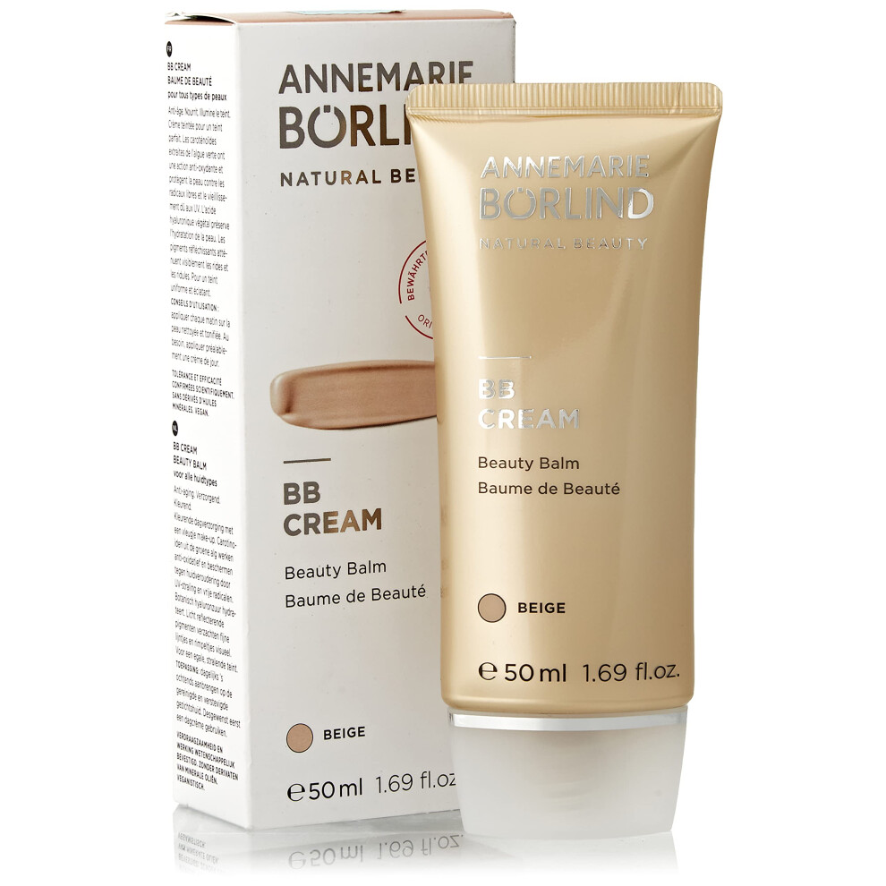 Annemarie Brlind Cream/Beige/Light - Bb - Tinted Moisturizing & Balancing Beauty Balm Facial Care With Macadamia Nut Oil Coverage Vegan 1.69 Fl.