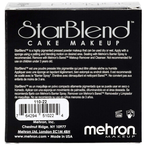 Mehron Makeup StarBlend Cake (2 oz) (Light Buff) 2