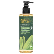 Desert Essence Thoroughly Clean Face Wash - Original - 8.5 Fl Oz - Tea Tree Oil - For Soft Radiant Skin - Gentle Cleanser - Extracts Of Goldensea