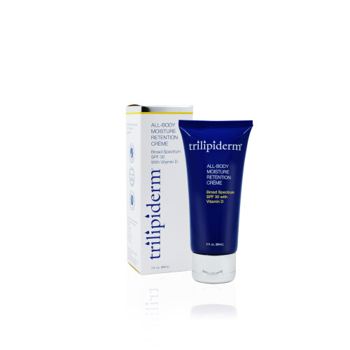 Trilipiderm Κρέμα Ενυδάτωσης για Όλο το Σώμα με SPF 30 Βιταμίνη D - Αντηλιακό Ταξιδιού 85ml