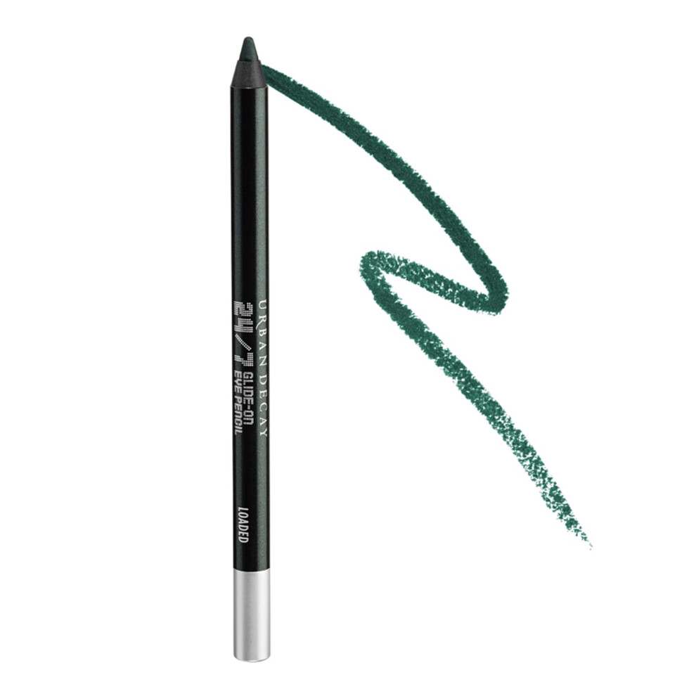 URBAN DECAY 24/7 Glide-On Waterproof Eyeliner Pencil (Loaded - Dark Green Shimmer)  Smudge-Proof  Transfer-proof  Long-lasting Colored Eye Liners  Hyd