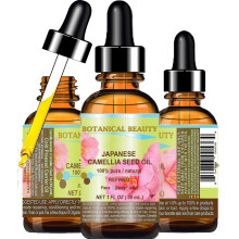 Japanese Camellia Seed Oil 100% Pure Natural Unluted Raffined Cold Pressed Carrier Oil For Face Hair Hud Nails 1 fl. oz 30 ml av botanisk sknhet