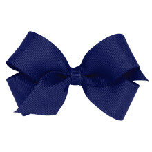 One One One Girls 'Grosgrain Hair Bow con centro de envoltura lisa en un cabello Weestay Mini Bow Light Light Navy