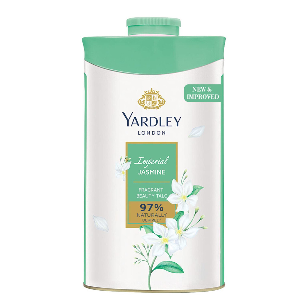 Yardley London Jasmine Perfumed Talcum Powder - 250 G. 8.8 Oz Deodorizing Talc 8.8Oz