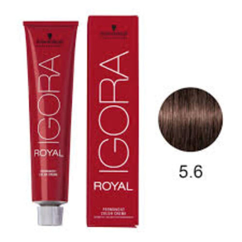 Schwarzkopf Schwarzkopf Professional Igora Royal Μόνιμη Βαφή Μαλλιών 5-6 Ανοιχτό Καστανό Σοκολατί 60 γραμμάρια 1