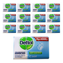 Dettol Anti-Bacterial Hand and Body Bar Soap Cool 110 Gram / 3.88 Ounce (Pack of 12)