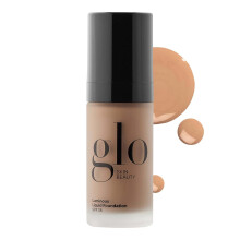 Glo Skin Beauty Luminous Liquid Mineral Foundation Makeup with SPF 18 (Caf?) - Improves Uneven Skin Tone Smooths & Corrects Imperfections Sheer to