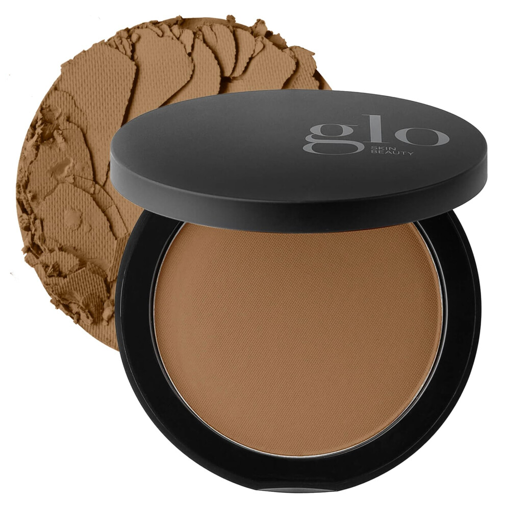 Glo Skin Beauty Pressed Base Powder Foundation Makeup (Chestnut Medium) - Flawless Coverage For A Radiant Natural Second-Skin Finish