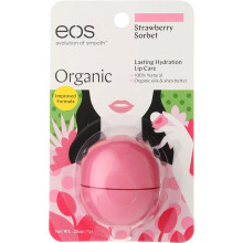 EOS, 100% Natürlicher Organischer Lippenbalsam, Erdbeer-Sorbet, 0,25 oz (7 g)