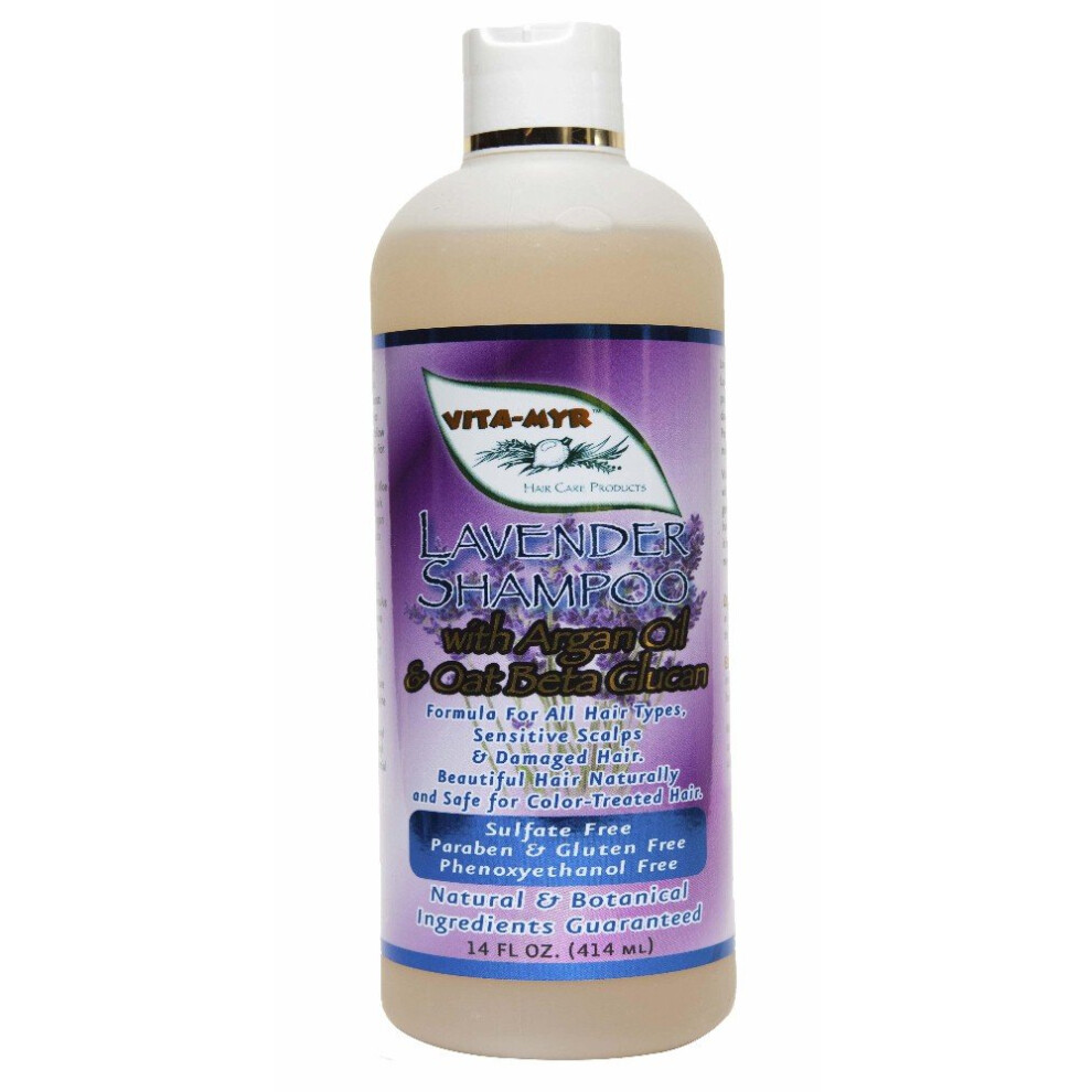 Vita-Myr Lavender 16 Oz Natural Shampoo Botanical Ingredients