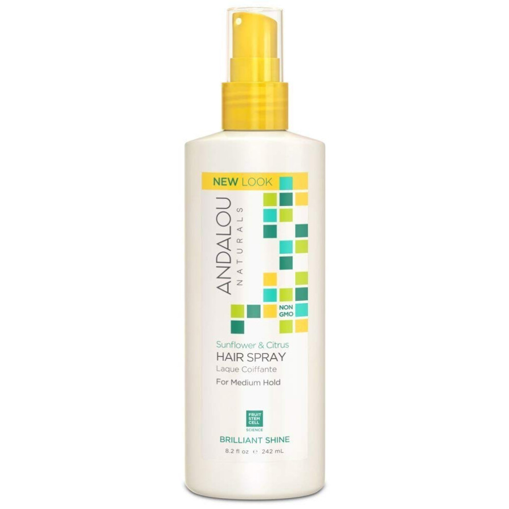 Andalou Naturals Medium Hold Hair Spray Sunflower And Citrus - 8.2 Fl Oz