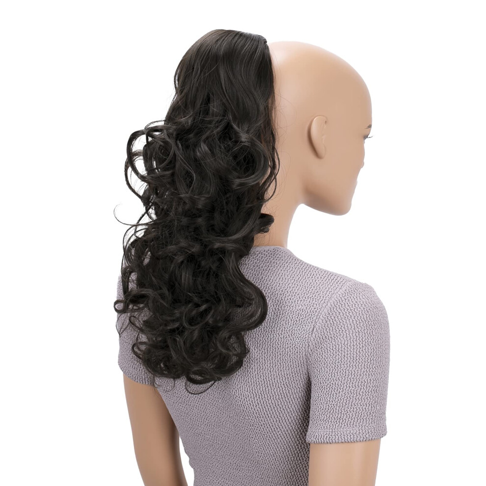 Kaisha Unisex Light Caisha 18"""" Hairpiece Ponytail Extensions Voluminous Wavy Blonde Ph13