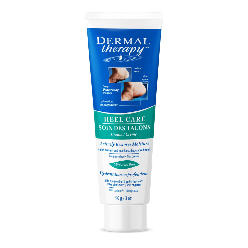 Dermal Therapy Cream - Heel Care Foot For Dry Cracked Heels Intense Foot Moisturizer With Urea And Aha Foot Lotion And Feet Exfoliator W