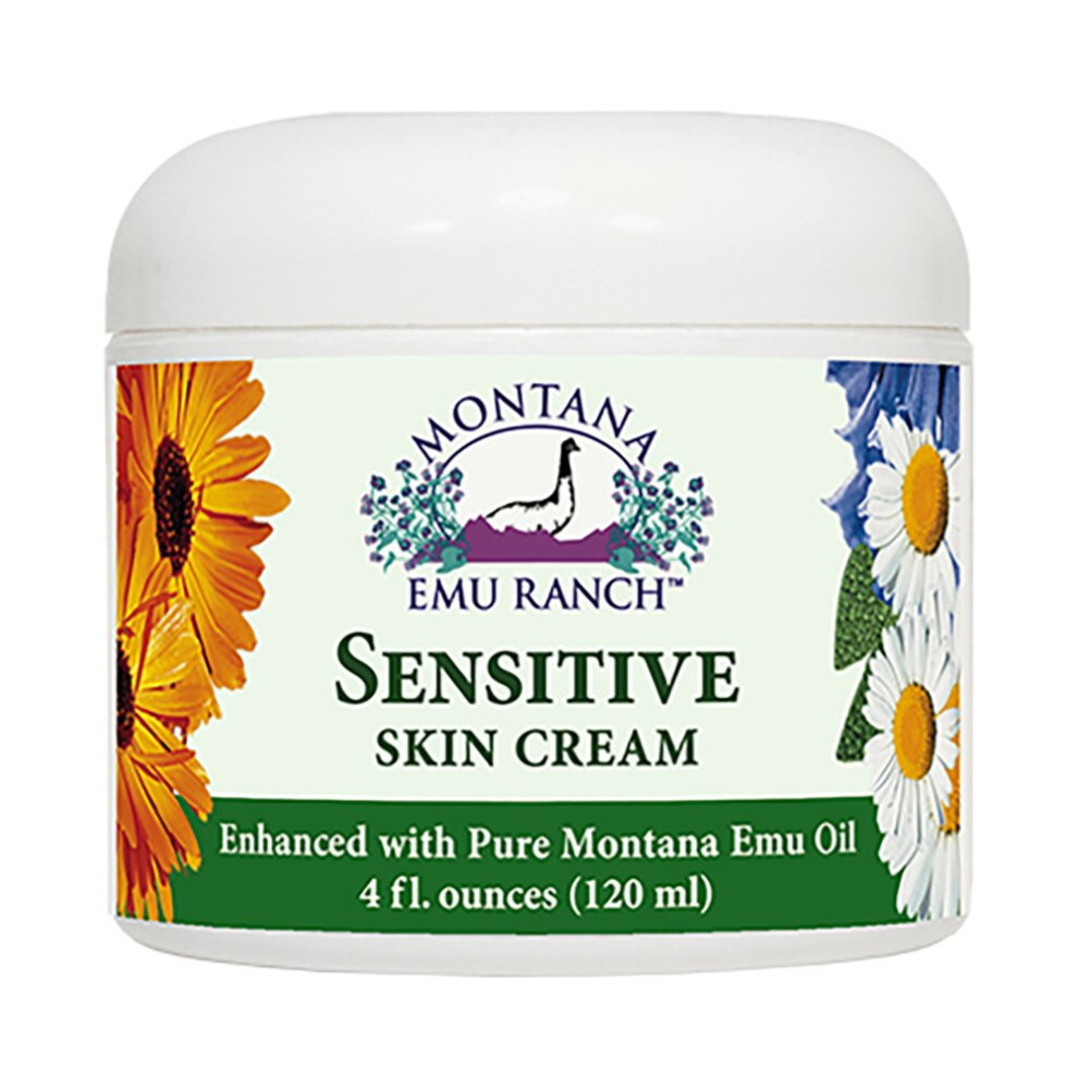 Cr  me pour peaux sensibles Montana Emu Ranch - 113 g - Enrichie en huile d'  meu du Montana
