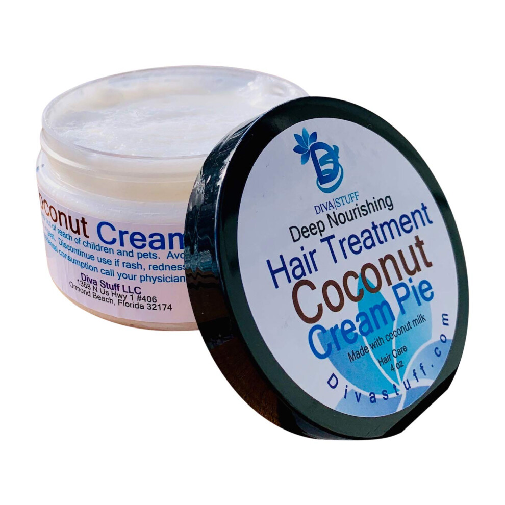 Diva Stuff Coconut Milk Deep Nourishing Hair Treatment Made With Coconut Milk 4Oz By