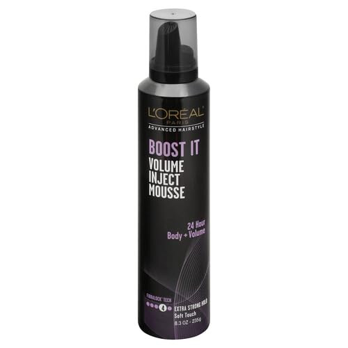 L'Oreal Paris Hårvård Advanced Hairstyle Boost It Volume Inject Mousse, 8.3 oz 1