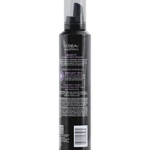 L'Oreal Paris Hårvård Advanced Hairstyle Boost It Volume Inject Mousse, 8.3 oz 2